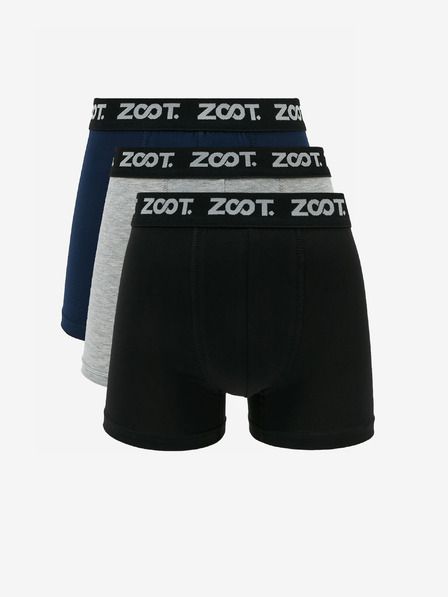 ZOOT.lab Dreier-Set Herren-Boxershorts in blau, grau und schwarz ZOOT.lab