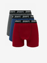ZOOT.lab Dreier-Set Herren-Boxershorts in grau, blau und rot ZOOT.lab