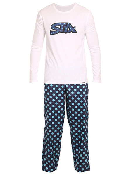 Styx Styx Polka Dot Schlafanzug für Männer