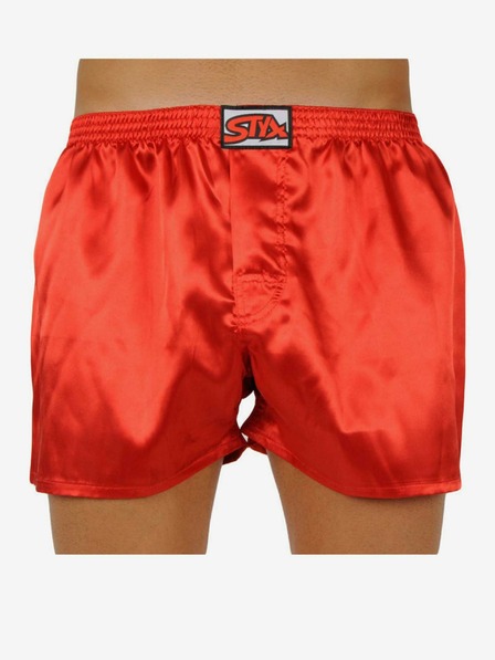 Styx Herren Styx Classic Gummi Shorts Rot Satin