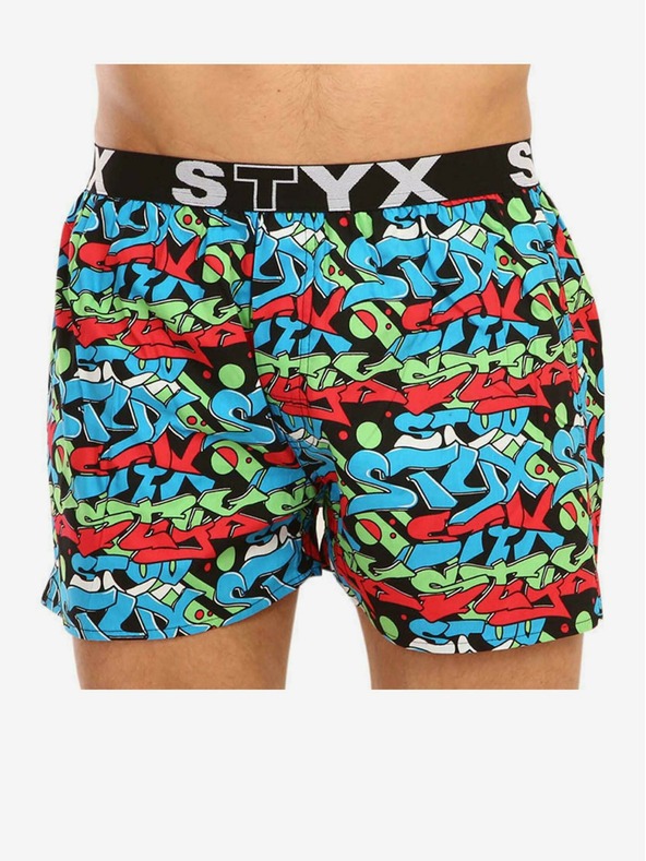 Styx Herren Styx Art Sport Shorts Gummi Graffiti