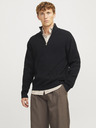 Jack & Jones Schwarzer Jack & Jones Herren Zip Pullover