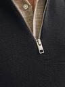 Jack & Jones Schwarzer Jack & Jones Herren Zip Pullover