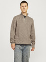 Jack & Jones Jack & Jones Herren Pullover mit Reißverschluss Beige