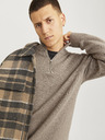 Jack & Jones Jack & Jones Herren Pullover mit Reißverschluss Beige