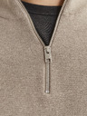 Jack & Jones Jack & Jones Herren Pullover mit Reißverschluss Beige