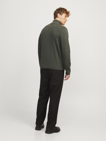 Jack & Jones Jack & Jones Khaki Herren Pullover mit Reißverschluss