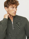 Jack & Jones Jack & Jones Khaki Herren Pullover mit Reißverschluss