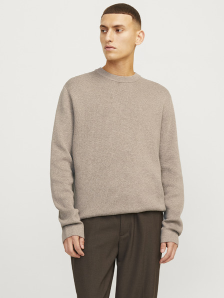 Jack & Jones Jack & Jones Herren Pullover mit Reißverschluss in Beige