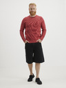 LERROS Roter Herren-Basic-Pullover LERROS