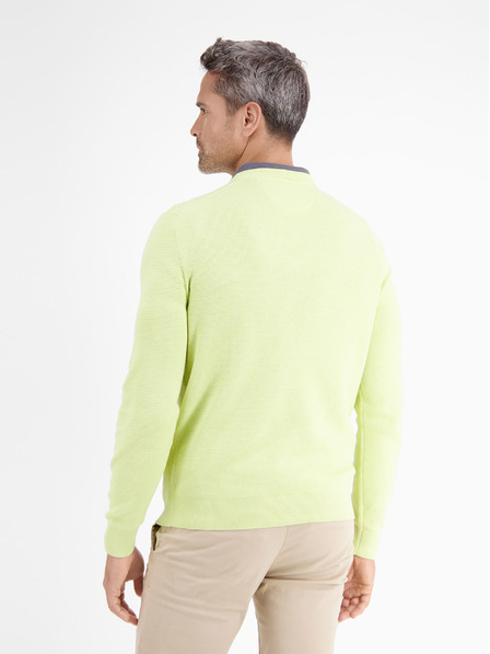 LERROS Gelber Herren-Basic-Pullover LERROS