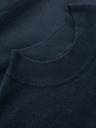 Ombre Clothing Gestrickter halber Rollkragenpullover mit Viskose - dunkelblau V4 OM-SWTN-0125 Ombre Clothing