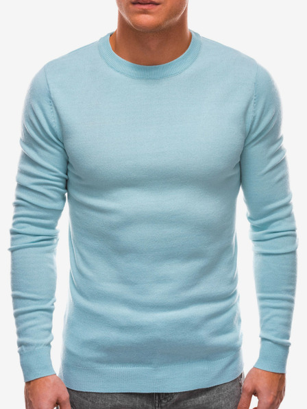 Ombre Clothing Hellblauer Herren Basic-Pullover Ombre Clothing