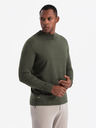 Ombre Clothing Herren-Rollkragenpullover aus Viskose, gestrickt, dunkelgrau V5 OM-SWTN-0125 Ombre Clothing