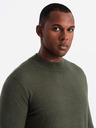 Ombre Clothing Herren-Rollkragenpullover aus Viskose, gestrickt, dunkelgrau V5 OM-SWTN-0125 Ombre Clothing
