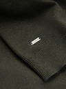 Ombre Clothing Herren-Rollkragenpullover aus Viskose, gestrickt, dunkelgrau V5 OM-SWTN-0125 Ombre Clothing