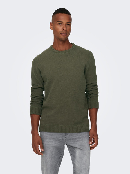 ONLY & SONS Khaki Herren ONLY & SONS Ese Pullover