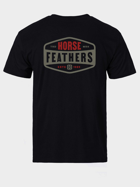 Horsefeathers T-shirt Hexagon II - schwarz Größe L HORSEFEATHERS
