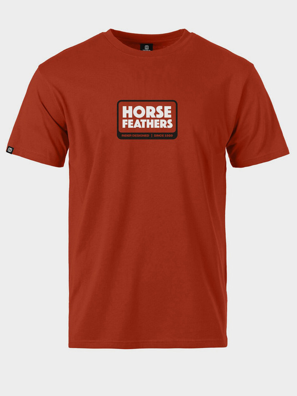 Horsefeathers T-shirt Millennium - orange-rost Größe L HORSEFEATHERS