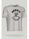 Nebbia Gewaschenes Oversized-T-Shirt GOLDEN AGE 790 M,hellgrau