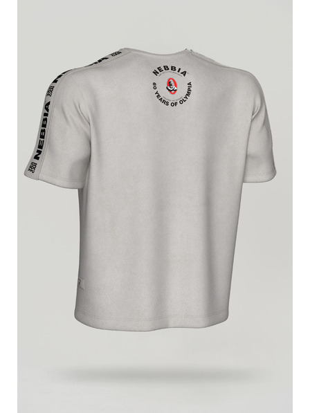Nebbia Gewaschenes Oversized-T-Shirt GOLDEN AGE 790 M,hellgrau