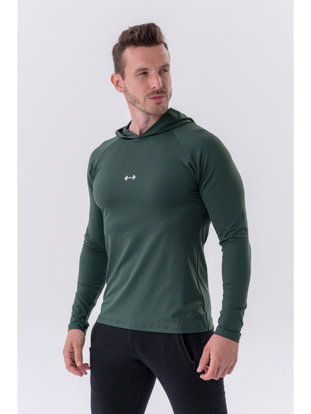 Nebbia Langarm-T-Shirt mit Kapuze 330 Nebbia