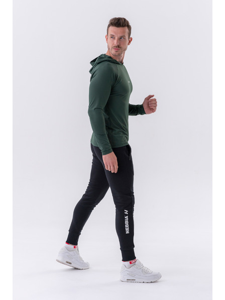 Nebbia Langarm-T-Shirt mit Kapuze 330 Nebbia