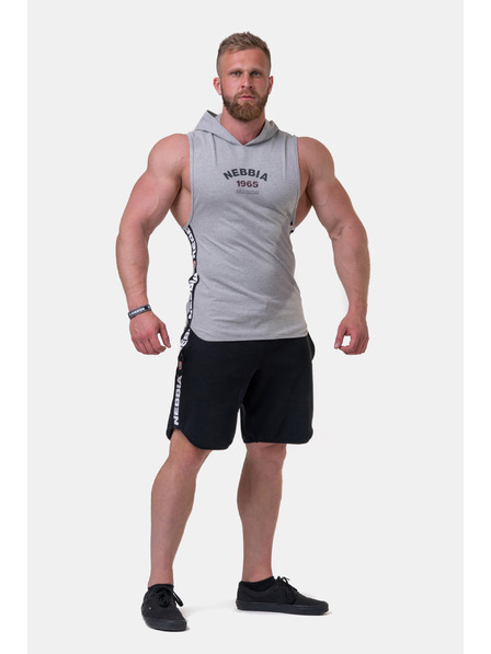 Nebbia Legenden-geprüftes Tank-Top mit Kapuze 191 Nebbia Light Grey