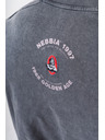 Nebbia Gewaschenes Oversized-T-Shirt GOLDEN AGE 790 M,schwarz
