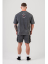 Nebbia Gewaschenes Oversized-T-Shirt GOLDEN AGE 790 M,schwarz
