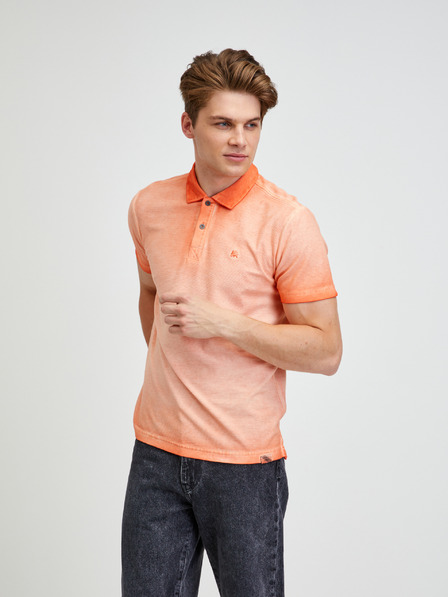 LERROS Orangefarbenes Herren-Poloshirt LERROS