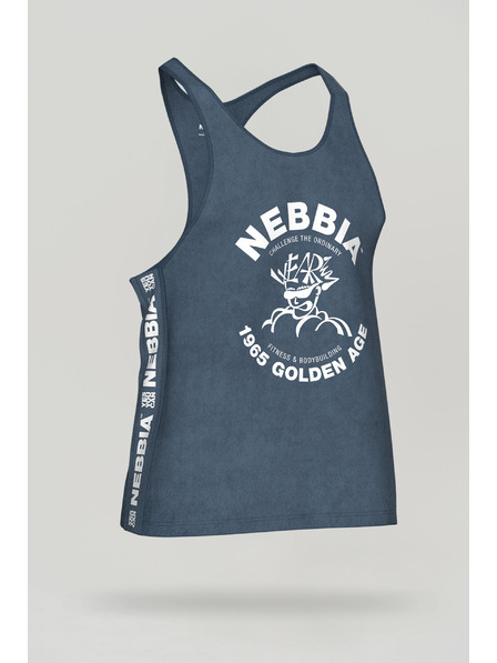 Nebbia Gewaschener Muskelstringer GOLDEN AGE 791 M,blau