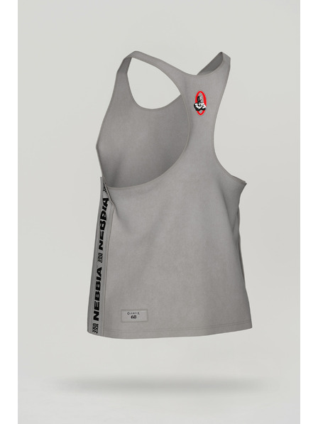 Nebbia Washed Muscle Back Stringer GOLDEN AGE 791 M,hellgrau