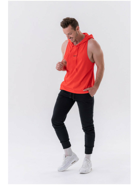 Nebbia Fitness-Tank-Top mit Kapuze 323 Red Nebbia