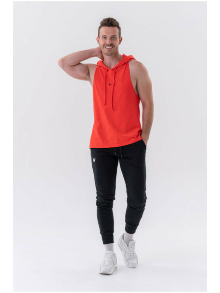 Nebbia Fitness-Tank-Top mit Kapuze 323 Red Nebbia