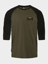 Horsefeathers T-shirt Hexagon II Raglan - gebranntes Oliv Größe L HORSEFEATHERS