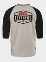 Horsefeathers T-shirt Hexagon II Raglan - Zement Größe L HORSEFEATHERS