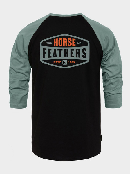 Horsefeathers T-shirt Hexagon II Raglan - schwarz Größe L HORSEFEATHERS