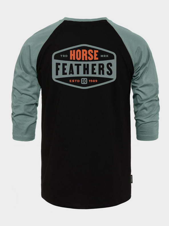 Horsefeathers T-shirt Hexagon II Raglan - schwarz Größe L HORSEFEATHERS