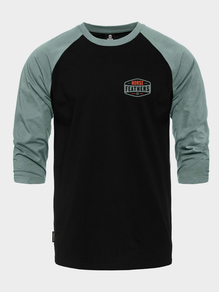 Horsefeathers T-shirt Hexagon II Raglan - schwarz Größe L HORSEFEATHERS