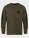 Horsefeathers T-shirt Tall Typo LS - gebranntes oliv Gr. L HORSEFEATHERS