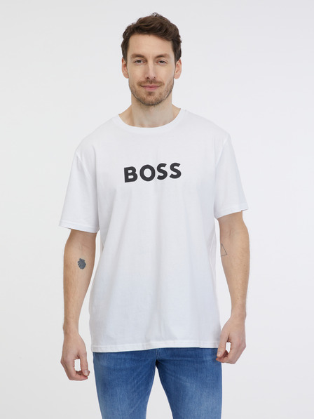 BOSS Weißes Herren-T-Shirt BOSS
