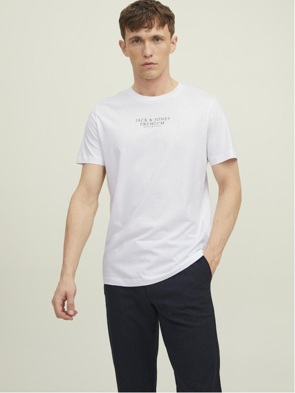 Jack & Jones Weißer Jack & Jones Herren Kapuzenpullover