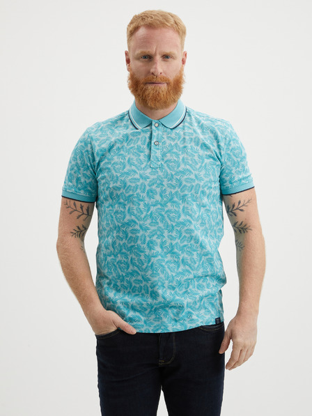 LERROS Blaues Herren-Polohemd LERROS