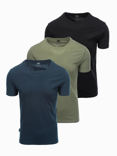 Ombre Clothing Herren-T-Shirt ohne Druck - Mix 3 Stück Z29 Ombre Clothing
