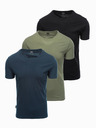 Ombre Clothing Herren-T-Shirt ohne Druck - Mix 3 Stück Z29 Ombre Clothing