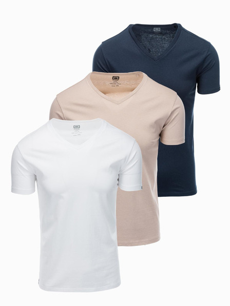Ombre Clothing Herren-T-Shirt ohne Druck - Mix 3 Stück Z29 Ombre Clothing