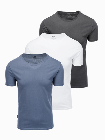Ombre Clothing Herren-T-Shirt ohne Druck - Mix 3 Stück Z29 Ombre Clothing