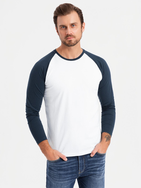 Ombre Clothing Bedrucktes langärmeliges Herren-T-Shirt - Schwarz V1 OM-LSPT-0119 Ombre Clothing