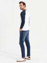 Ombre Clothing Bedrucktes langärmeliges Herren-T-Shirt - Schwarz V1 OM-LSPT-0119 Ombre Clothing
